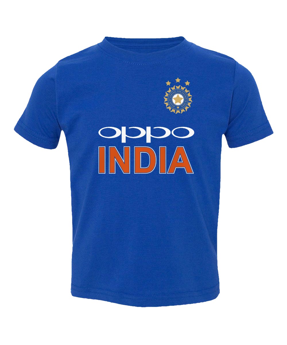 Cricket India Jersey Style Cricket New Oppo Fans Kids Girls Boys ...