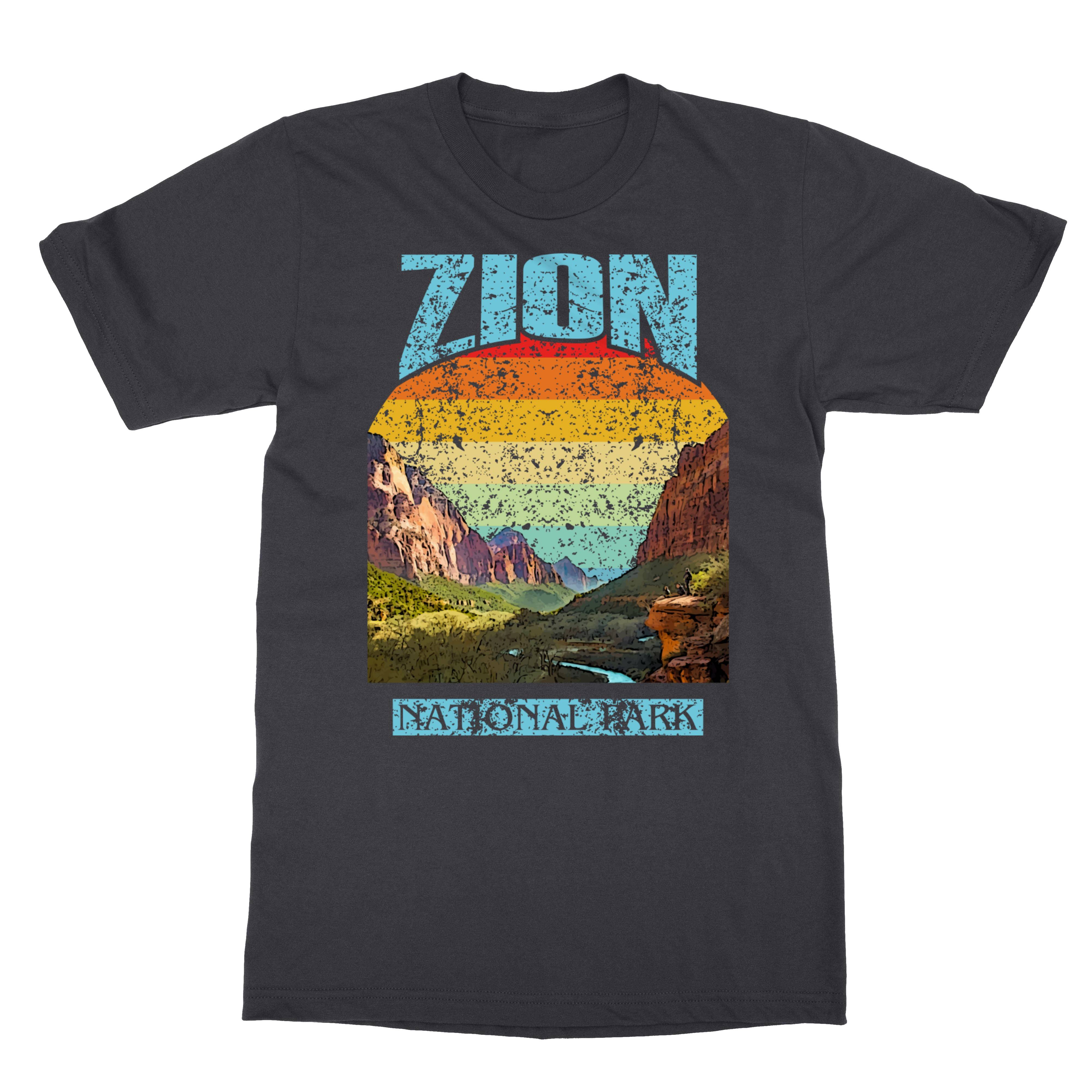 Mt Zion National Park Utah Retro Men's T-Shirt | eBay