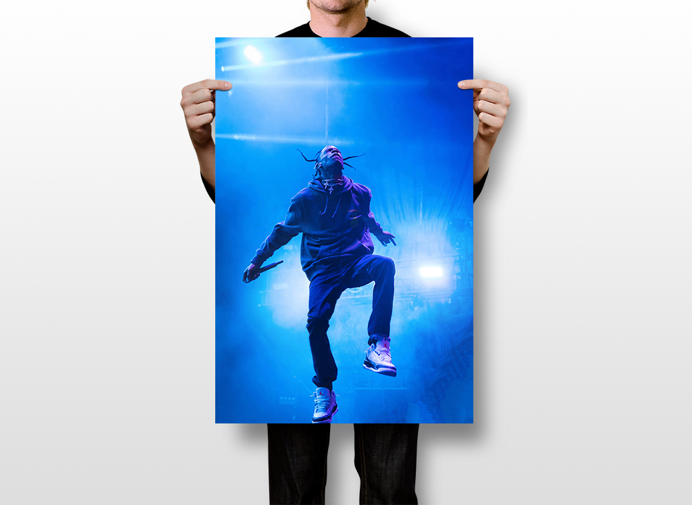 Travis Scott Rap Hip Hop Hypebeast Rap-star Art Wall - POSTER 20x30