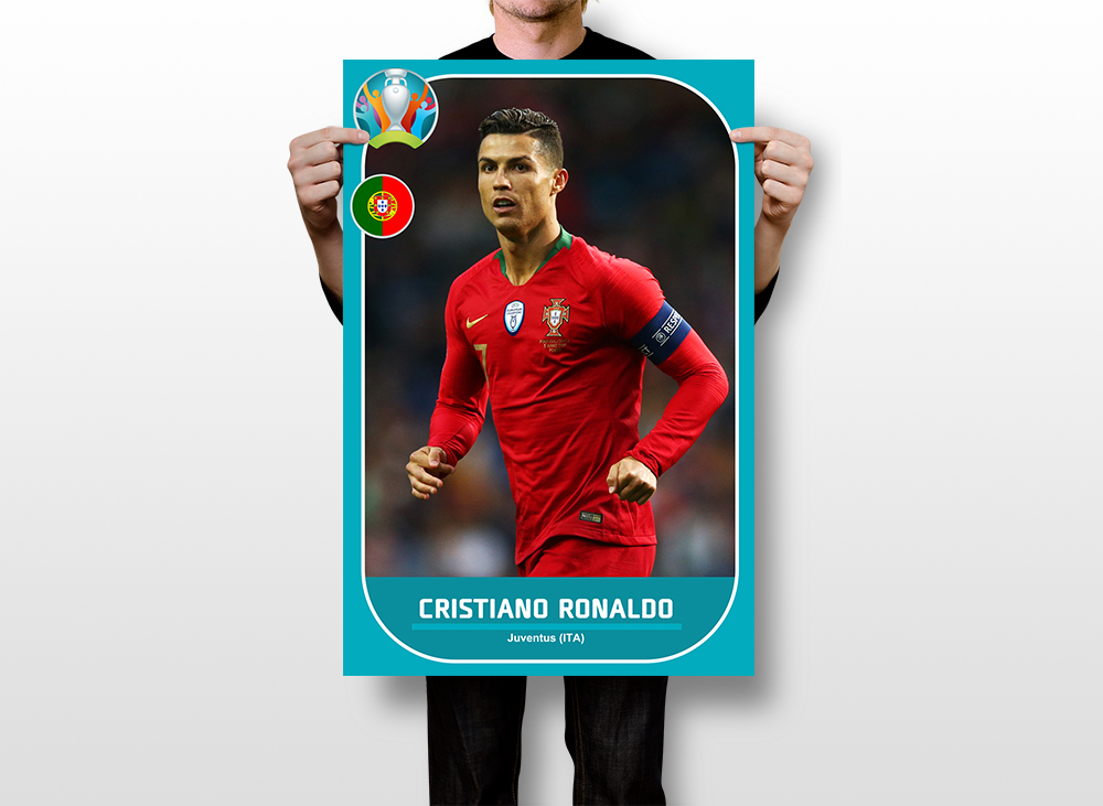Cristiano Ronaldo Portugal Soccer Art Wall Indoor Room Poster - POSTER  20x30