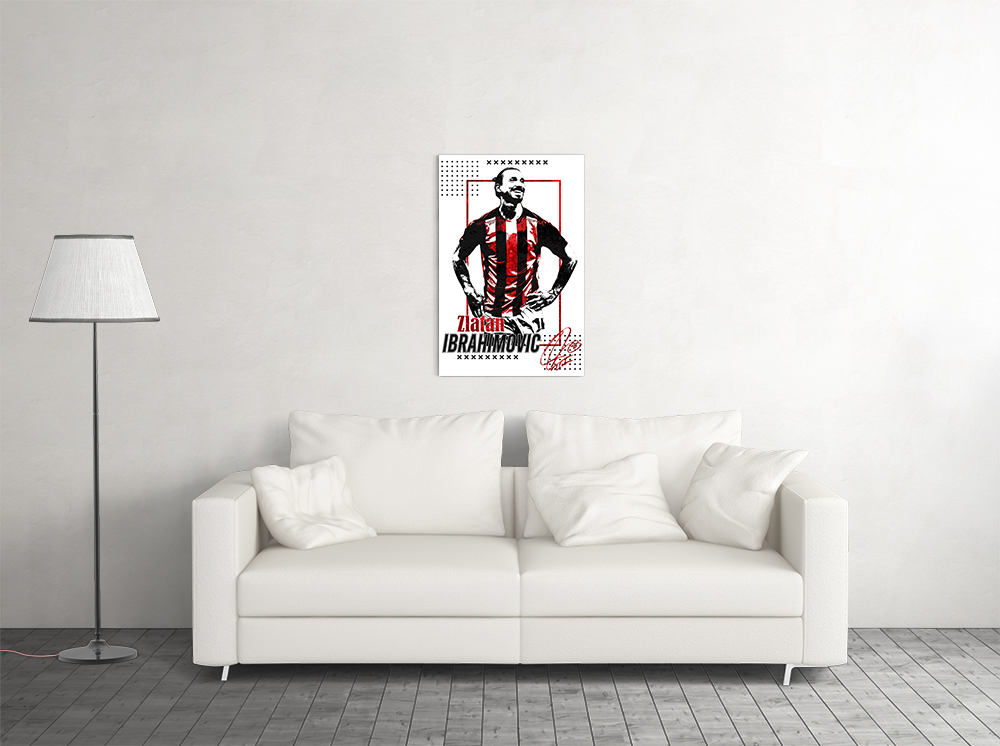 DariusCC Poster di Ac Milan Zlatan ibrahimovic su tela da parete con stampa  fotografica per camera da letto e soggiorno, 40 x 60 cm : : Casa e  cucina