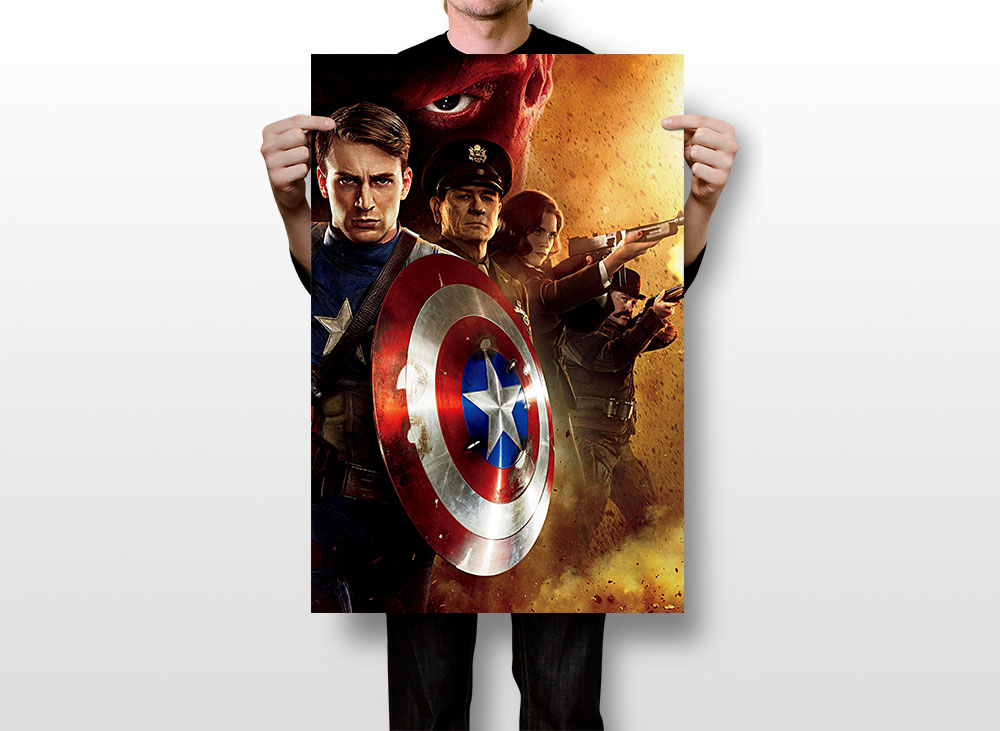 Captain America First | Decor Home Print Avenger Wall 20x30 Art eBay Movie - POSTER