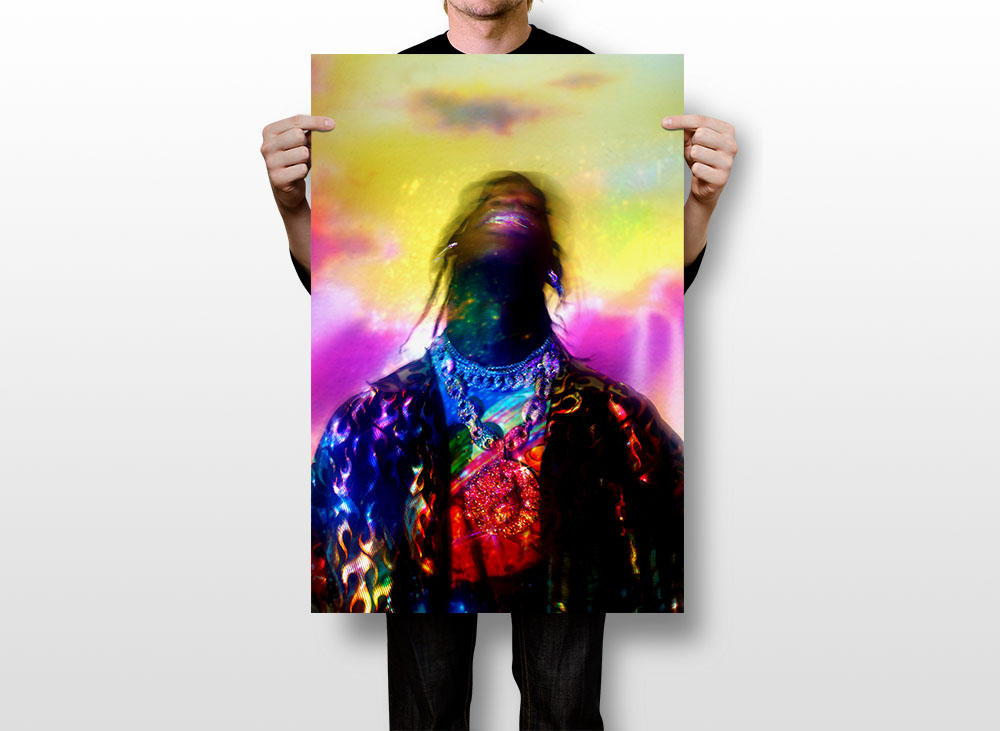 Travis Scott - Astroworld - Canvas Poster - Rap Prints